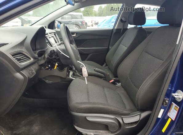 3KPC24A39KE084899 2019 HYUNDAI ACCENT Blue Вид салону спереду