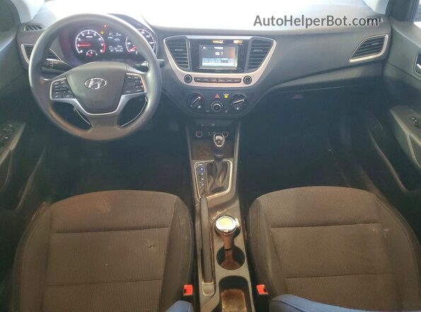 3KPC24A3XKE045772 2019 HYUNDAI ACCENT Silver წინა პანელის ხედი