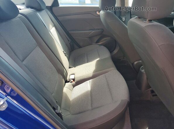 3KPC24A3XKE065276 2019 HYUNDAI ACCENT Blue Հետևի նստատեղերի տեսք