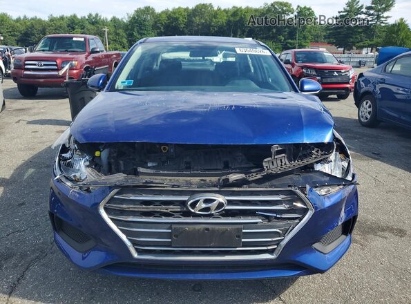 3KPC24A3XKE065276 2019 HYUNDAI ACCENT Blue Դիմացի տեսք