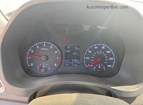 3KPC24A60ME129631 2021 HYUNDAI ACCENT Silver Widok zestawu wskaźników