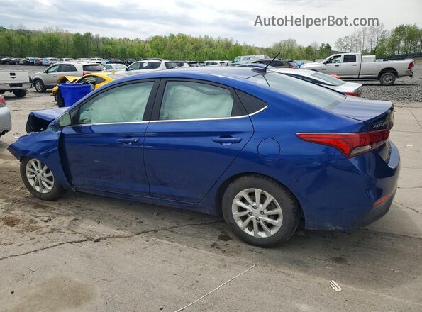 3KPC24A60NE187708 2022 HYUNDAI ACCENT Blue Trasero izquierdo
