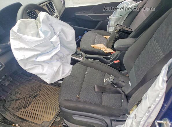 3KPC24A60NE187708 2022 HYUNDAI ACCENT Blue Vista interior delantera