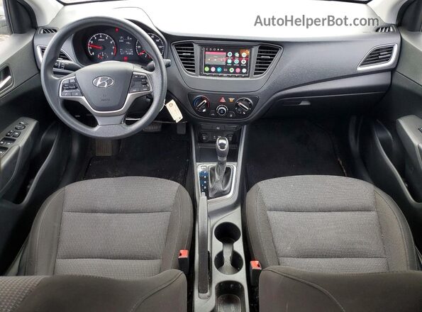 3KPC24A61LE114988 2020 HYUNDAI ACCENT Silver წინა პანელის ხედი