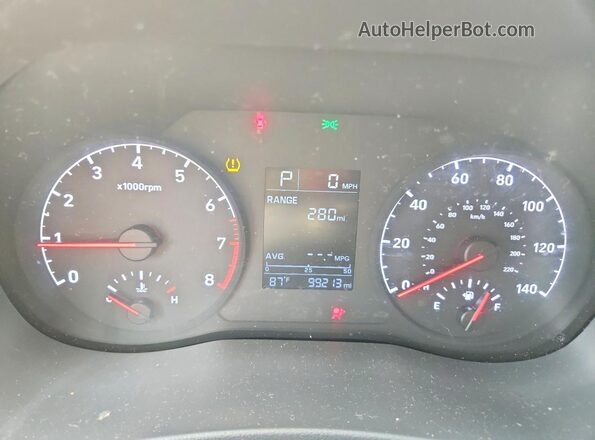 3KPC24A61LE125277 2020 HYUNDAI ACCENT Gray ხელსაწყოთა პანელის ხედი