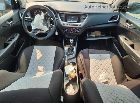 3KPC24A61LE125277 2020 HYUNDAI ACCENT Gray წინა პანელის ხედი