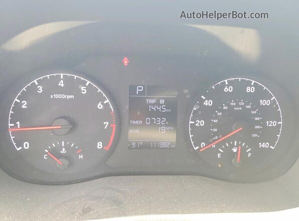 3KPC24A61ME128777 2021 HYUNDAI ACCENT Blue Vista del cuadro de instrumentos