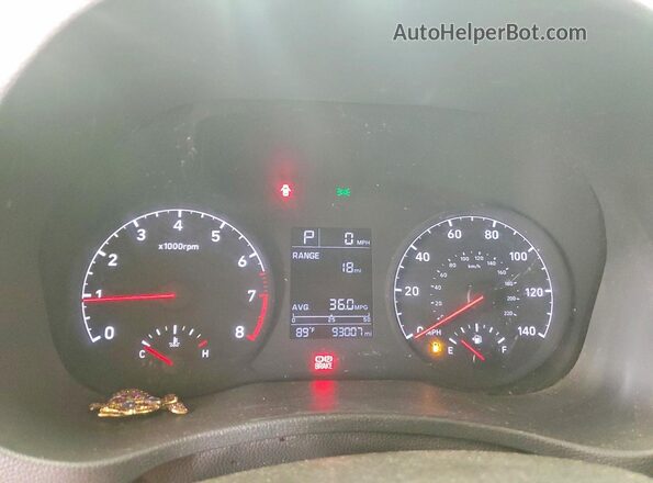 3KPC24A61ME131193 2021 HYUNDAI ACCENT Red Սարքավորումների վահանակի տեսք