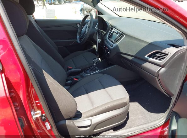 3KPC24A61ME148107 2021 HYUNDAI ACCENT Burgundy Вид салону спереду