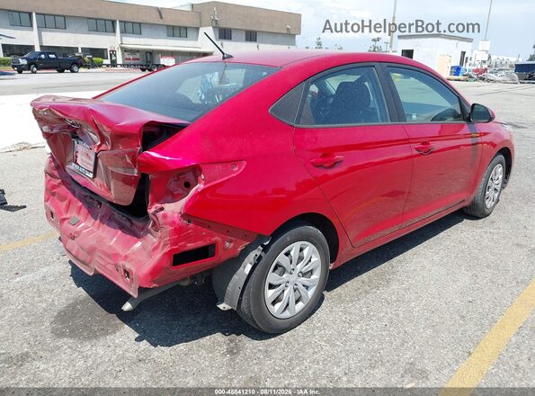 3KPC24A61ME148107 2021 HYUNDAI ACCENT Burgundy Задня права чверть