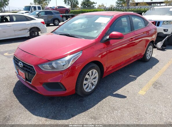 3KPC24A61ME148107 2021 HYUNDAI ACCENT Burgundy Передня ліва чверть