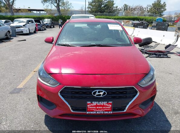 3KPC24A61ME148107 2021 HYUNDAI ACCENT Burgundy Вид задньої частини салону