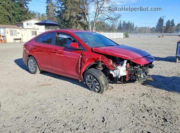 3KPC24A61ME153078 2021 HYUNDAI ACCENT Burgundy Передня права чверть