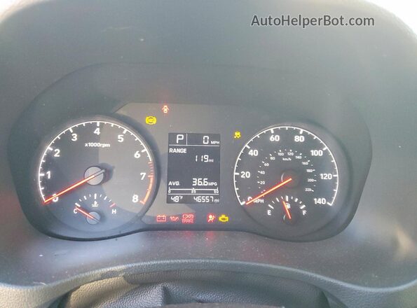 3KPC24A61ME153078 2021 HYUNDAI ACCENT Burgundy Вид щитка приладів