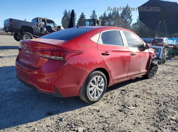 3KPC24A61ME153078 2021 HYUNDAI ACCENT Burgundy Задня права чверть