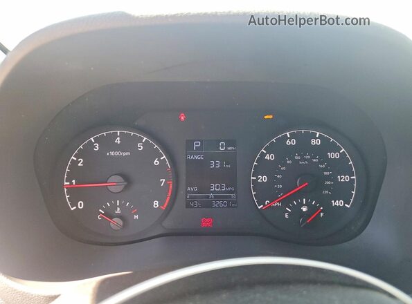 3KPC24A61NE186289 2022 HYUNDAI ACCENT Silver ხელსაწყოთა პანელის ხედი