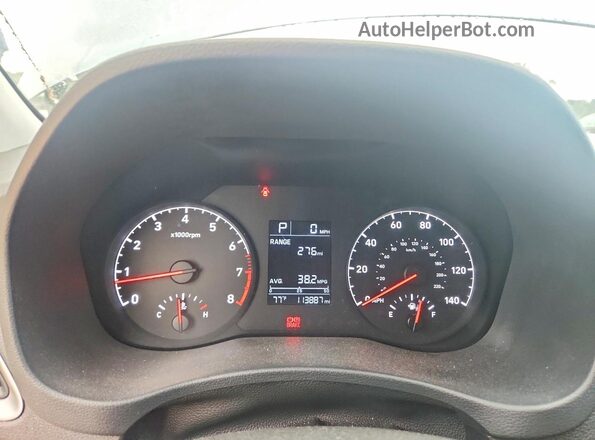 3KPC24A62LE106396 2020 HYUNDAI ACCENT Gray Widok zestawu wskaźników