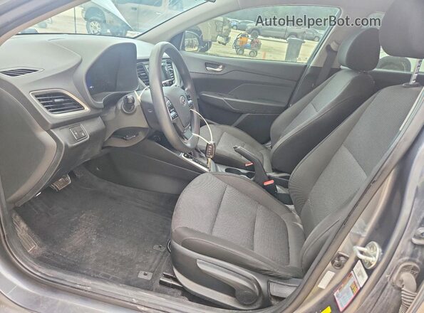 3KPC24A62LE106396 2020 HYUNDAI ACCENT Gray Widok wnętrza z przodu