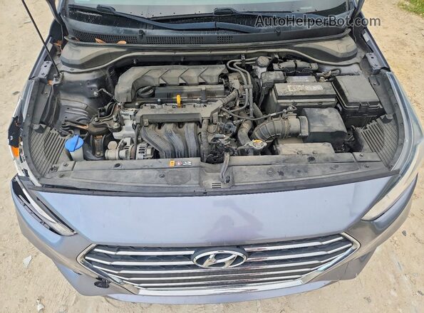 3KPC24A62LE106396 2020 HYUNDAI ACCENT Gray Widok wnętrza z tyłu