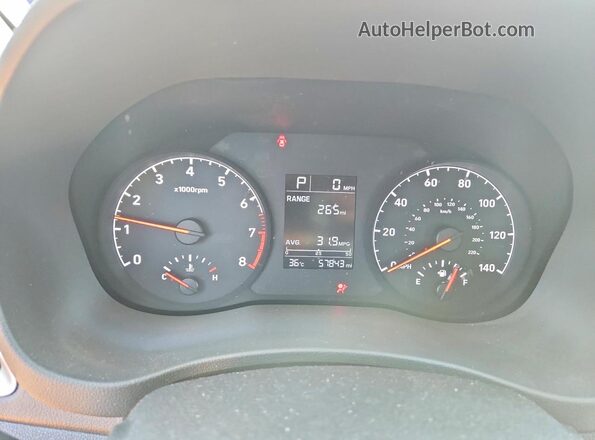3KPC24A62ME138122 2021 HYUNDAI ACCENT Blue Instrument cluster view