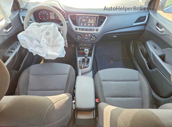 3KPC24A62ME138122 2021 HYUNDAI ACCENT Blue Dashboard view