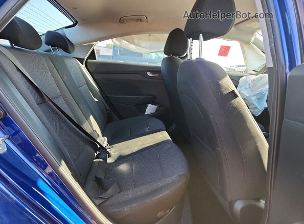 3KPC24A62ME138122 2021 HYUNDAI ACCENT Blue Rear seats view