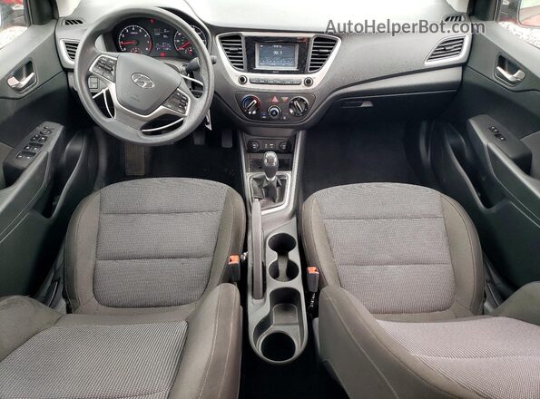 3KPC24A62ME141439 2021 HYUNDAI ACCENT Red Widok deski rozdzielczej