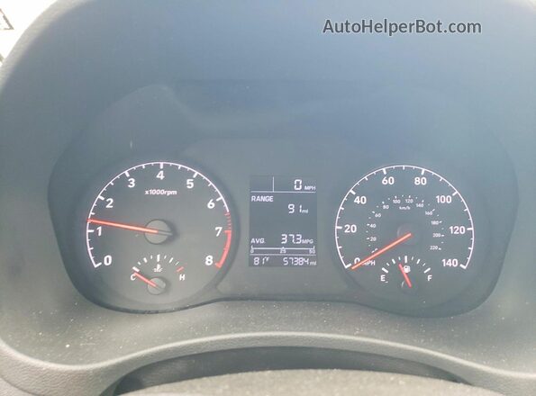 3KPC24A62ME141439 2021 HYUNDAI ACCENT Red Widok zestawu wskaźników