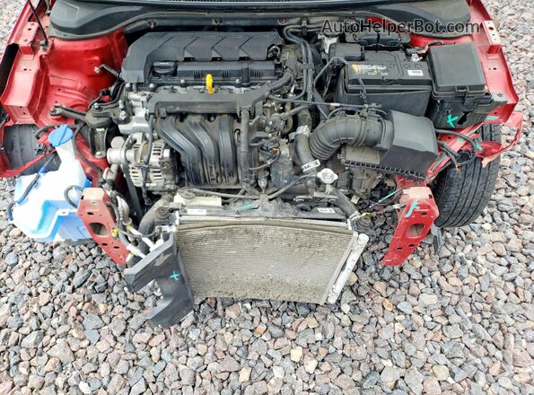 3KPC24A62ME141439 2021 HYUNDAI ACCENT Red Widok wnętrza z tyłu