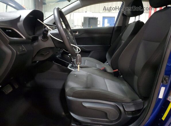 3KPC24A62ME149086 2021 HYUNDAI ACCENT Blue წინა სალონის ხედი
