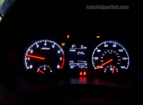 3KPC24A62ME149086 2021 HYUNDAI ACCENT Blue ხელსაწყოთა პანელის ხედი