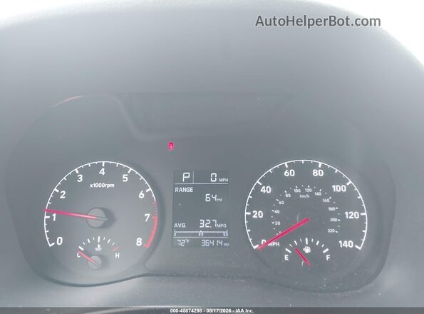 3KPC24A63LE109565 2020 HYUNDAI ACCENT Красный Вид задних сидений