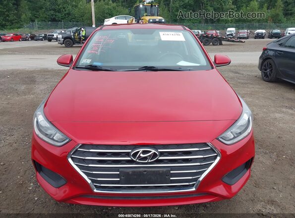 3KPC24A63LE109565 2020 HYUNDAI ACCENT Красный Вид задней части салона