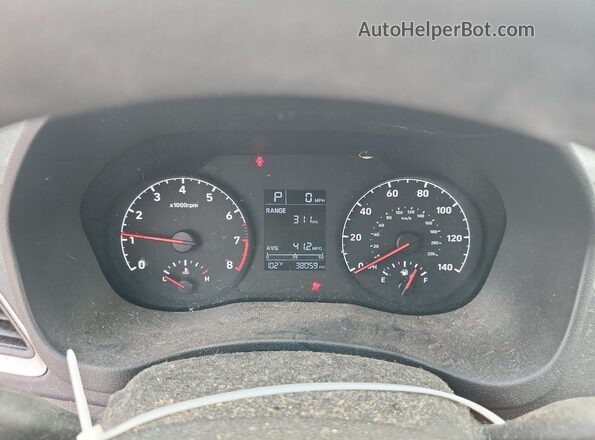 3KPC24A63ME137836 2021 HYUNDAI ACCENT Black Вид щитка приладів