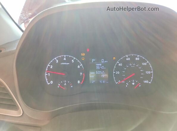 3KPC24A63ME147105 2021 HYUNDAI ACCENT Maroon Instrument cluster view
