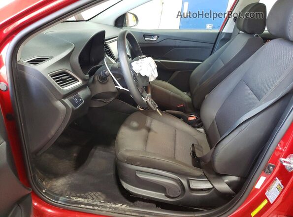 3KPC24A63NE156193 2022 HYUNDAI ACCENT Red Вид салону спереду