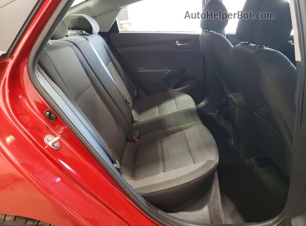 3KPC24A63NE156193 2022 HYUNDAI ACCENT Red Вид задніх сидінь