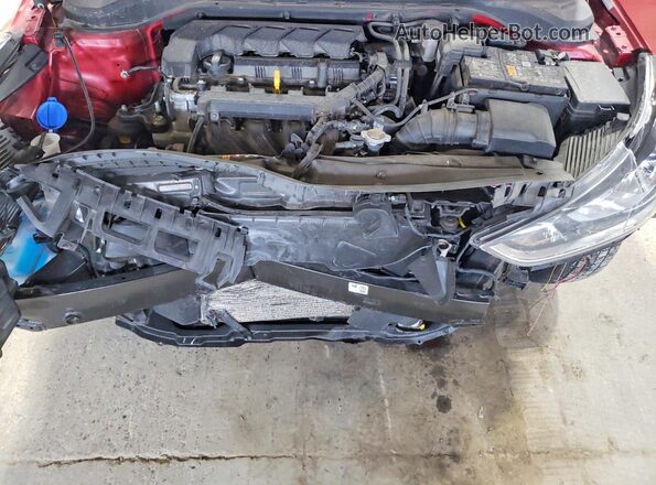 3KPC24A63NE156193 2022 HYUNDAI ACCENT Red Вид задньої частини салону