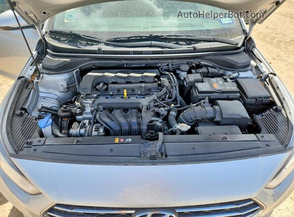 3KPC24A63NE179649 2022 HYUNDAI ACCENT Серебряный Вид задней части салона