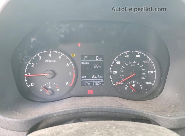 3KPC24A64LE104438 2020 HYUNDAI ACCENT Silver Вид щитка приладів