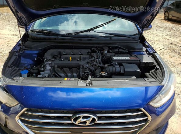 3KPC24A64LE105086 2020 HYUNDAI ACCENT Blue Вид задньої частини салону