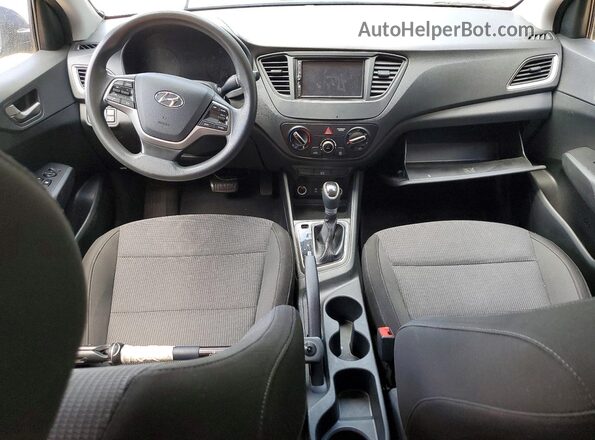 3KPC24A64LE105086 2020 HYUNDAI ACCENT Blue Вид панелі приладів