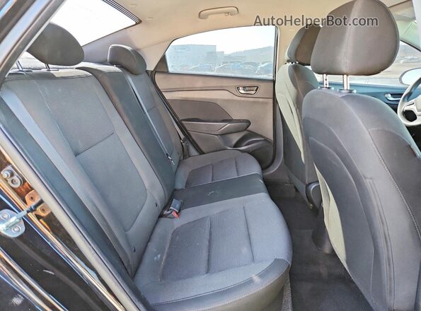 3KPC24A64LE118470 2020 HYUNDAI ACCENT Black Հետևի նստատեղերի տեսք