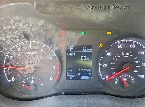 3KPC24A64ME129227 2021 HYUNDAI ACCENT White Instrument cluster view