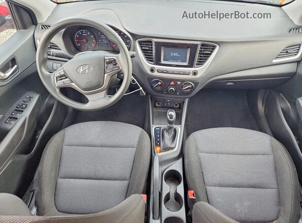 3KPC24A64NE171835 2022 HYUNDAI ACCENT Burgundy Widok deski rozdzielczej