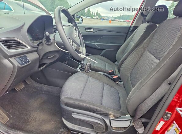 3KPC24A64NE171835 2022 HYUNDAI ACCENT Burgundy Widok wnętrza z przodu