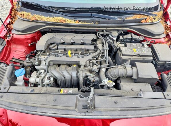 3KPC24A64NE171835 2022 HYUNDAI ACCENT Burgundy Widok wnętrza z tyłu
