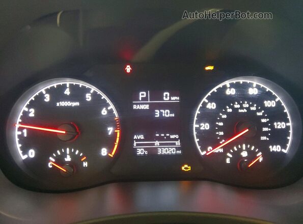 3KPC24A64NE183600 2022 HYUNDAI ACCENT Blue Vista del cuadro de instrumentos
