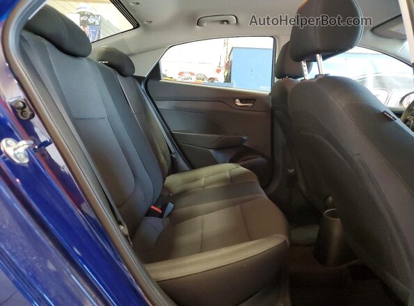 3KPC24A64NE183600 2022 HYUNDAI ACCENT Blue Vista de los asientos traseros