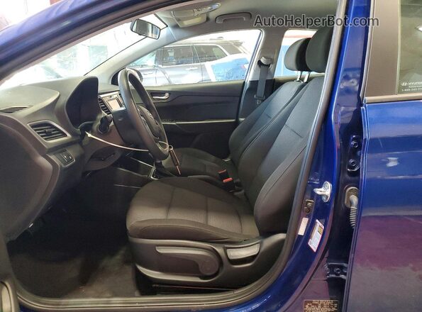 3KPC24A64NE183600 2022 HYUNDAI ACCENT Blue Vista interior delantera
